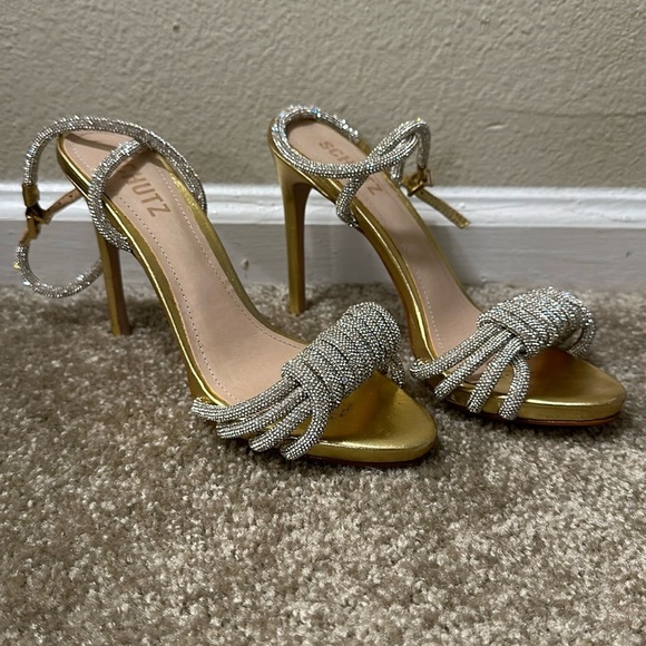 SCHUTZ Shoes - Schutz Jewel heeled sandal size 6 worn for ONE PHOTO